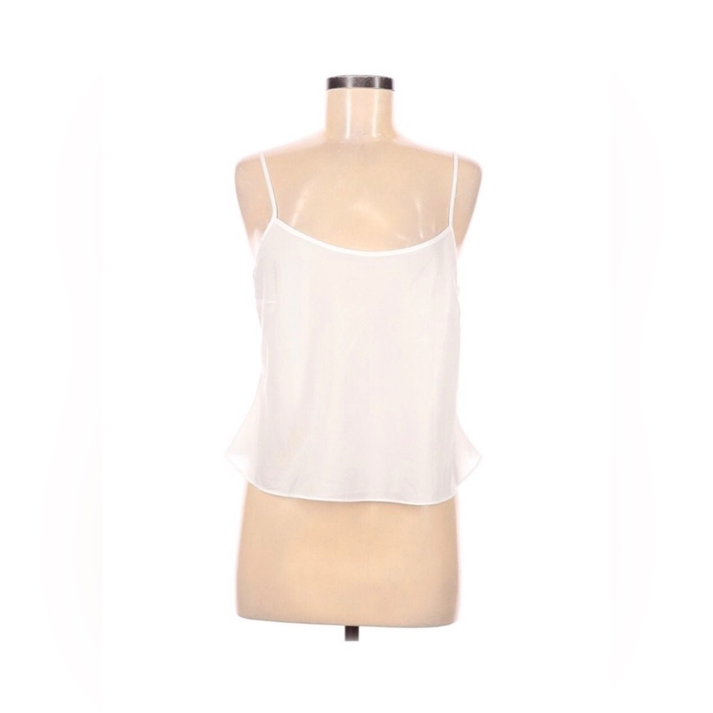 DKNYC White Sleeveless Blouse // Camisole Tank Top // Large